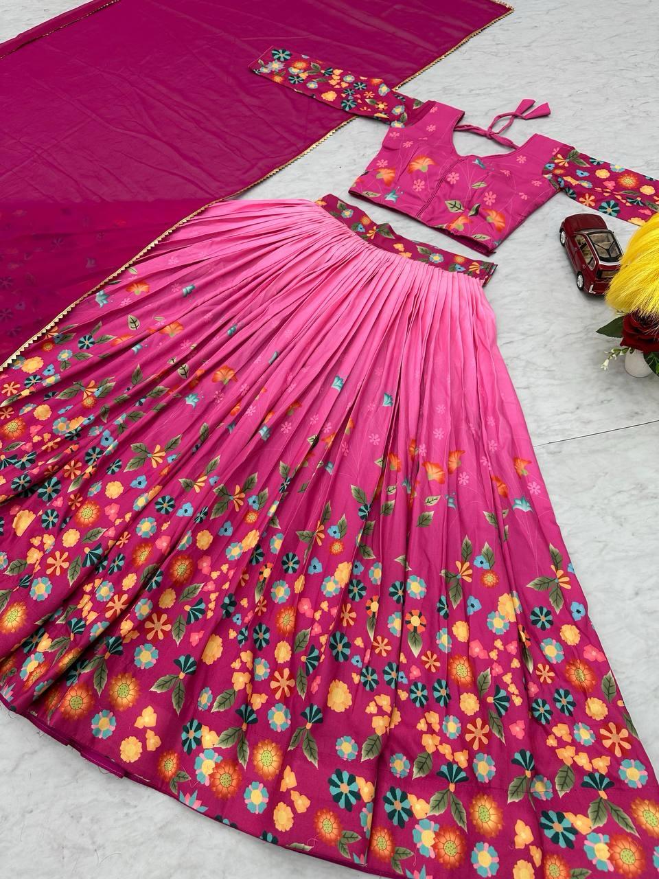 Pc 485 Cotton Kalamkari Printed Wholesale Lehenga Choli Suppliers In Mumbai
